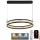 Led Dimmable κρεμαστό φωτιστικό οροφής LED/45W/230V 3000-6500K διάμετρος 60 cm μαύρο + τηλεχειριστήριο