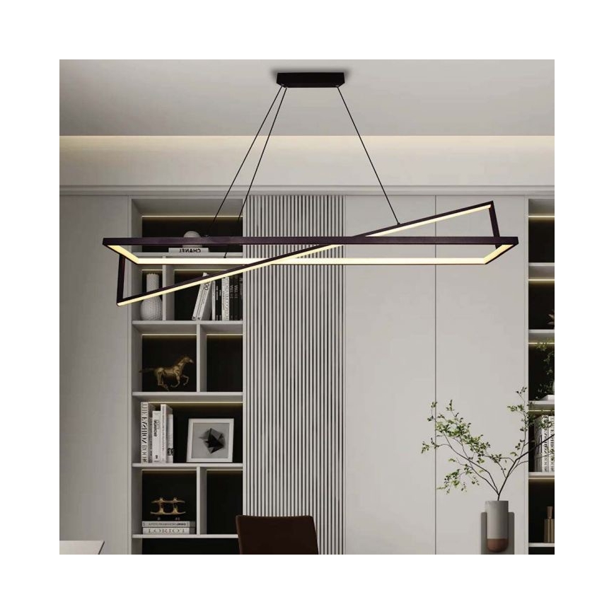Led Dimmable κρεμαστό φωτιστικό οροφής LED/45W/230V 3000K 114 cm μαύρο