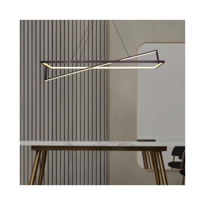 Led Dimmable κρεμαστό φωτιστικό οροφής LED/45W/230V 3000K 114 cm μαύρο