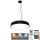 Led Dimmable κρεμαστό φωτιστικό οροφής LED/50W/230V 3000-6500K μαύρο + τηλεχειριστήριο