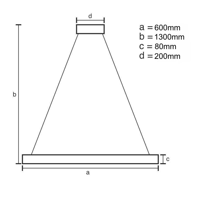 Led Dimmable κρεμαστό φωτιστικό οροφής LED/50W/230V 3000-6500K + τηλεχειριστήριο