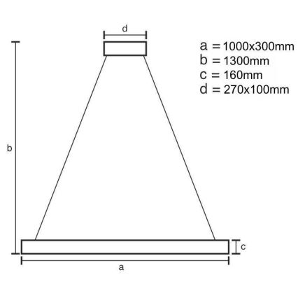 Led Dimmable κρεμαστό φωτιστικό οροφής LED/50W/230V 3000-6500K χρυσαφί + τηλεχειριστήριο