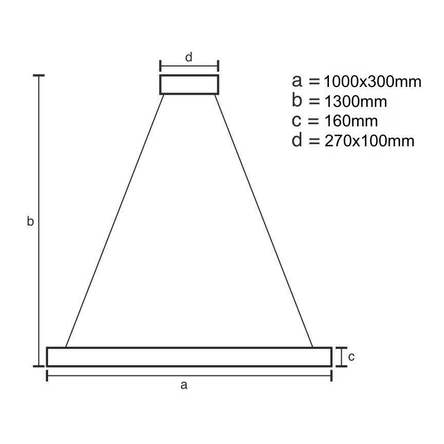 Led Dimmable κρεμαστό φωτιστικό οροφής LED/50W/230V 3000-6500K χρυσαφί + τηλεχειριστήριο