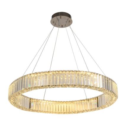 LED Dimming κρύσταλλο πολύφωτο on a string LED/50W/230V 3000-6500K χρώμιο + τηλεχειριστήριο