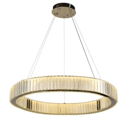 LED Dimming κρύσταλλο πολύφωτο on a string LED/50W/230V 3000-6500K χρώμιο + τηλεχειριστήριο