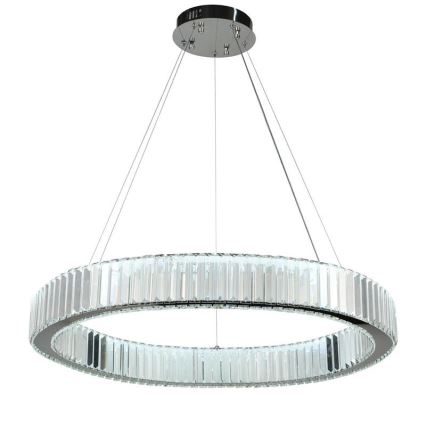 LED Dimming κρύσταλλο πολύφωτο on a string LED/50W/230V 3000-6500K χρώμιο + τηλεχειριστήριο