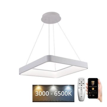 Led Dimmable κρεμαστό φωτιστικό οροφής LED/55W/230V 3000-6500K λευκό + τηλεχειριστήριο