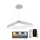 Led Dimmable κρεμαστό φωτιστικό οροφής LED/55W/230V 3000-6500K λευκό + τηλεχειριστήριο