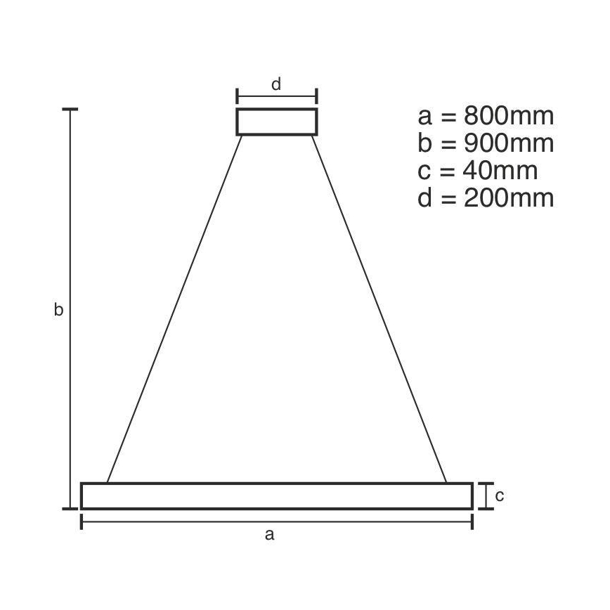 LED Dimmable κρεμαστό φωτιστικό οροφής LED/55W/230V 3000-6500K + τηλεχειριστήριο