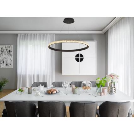 Led Dimmable κρεμαστό φωτιστικό οροφής LED/55W/230V 3000-6500K + τηλεχειριστήριο