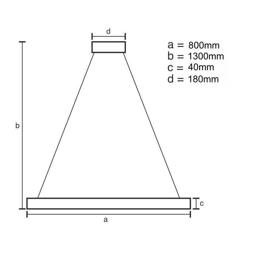 Led Dimmable κρεμαστό φωτιστικό οροφής LED/55W/230V 3000-6500K χρυσαφί + τηλεχειριστήριο