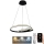Led Dimmable κρεμαστό φωτιστικό οροφής LED/65W/230V 3000-6500K διάμετρος 56 cm + τηλεχειριστήριο
