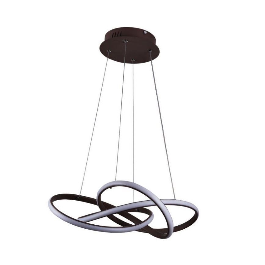 Led Dimmable κρεμαστό φωτιστικό οροφής LED/65W/230V 3000-6500K καφέ + τηλεχειριστήριο