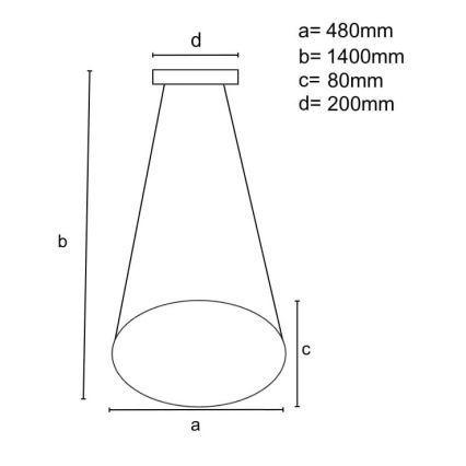 Led Dimmable κρεμαστό φωτιστικό οροφής LED/65W/230V 3000-6500K καφέ + τηλεχειριστήριο