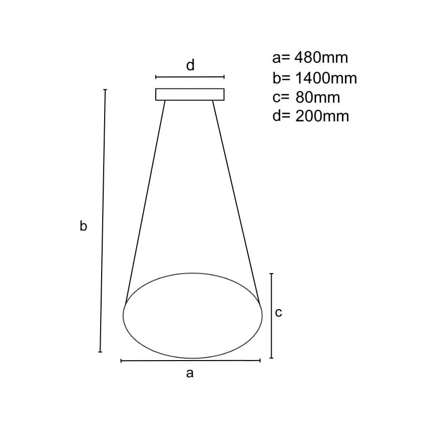 Led Dimmable κρεμαστό φωτιστικό οροφής LED/65W/230V 3000-6500K καφέ + τηλεχειριστήριο