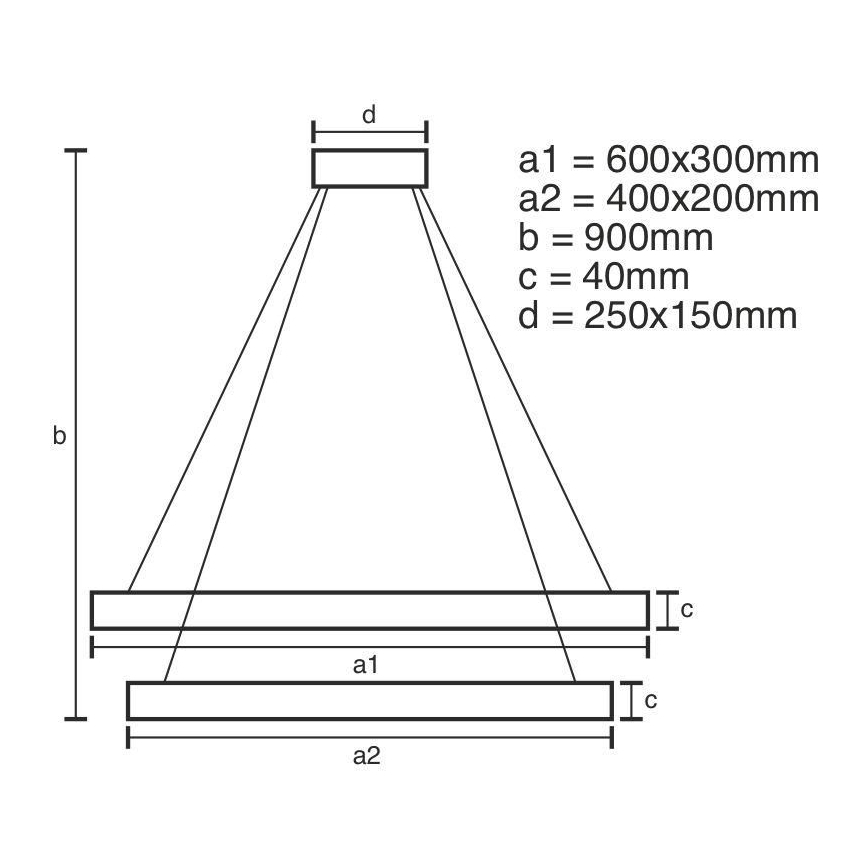 LED Dimmable κρεμαστό φωτιστικό οροφής LED/65W/230V 3000-6500K + τηλεχειριστήριο
