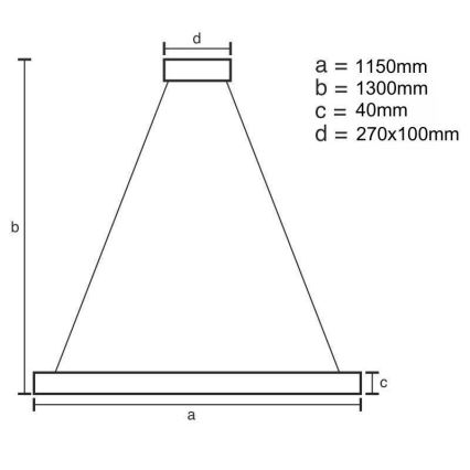 Led Dimmable κρεμαστό φωτιστικό οροφής LED/65W/230V 3000-6500K + τηλεχειριστήριο