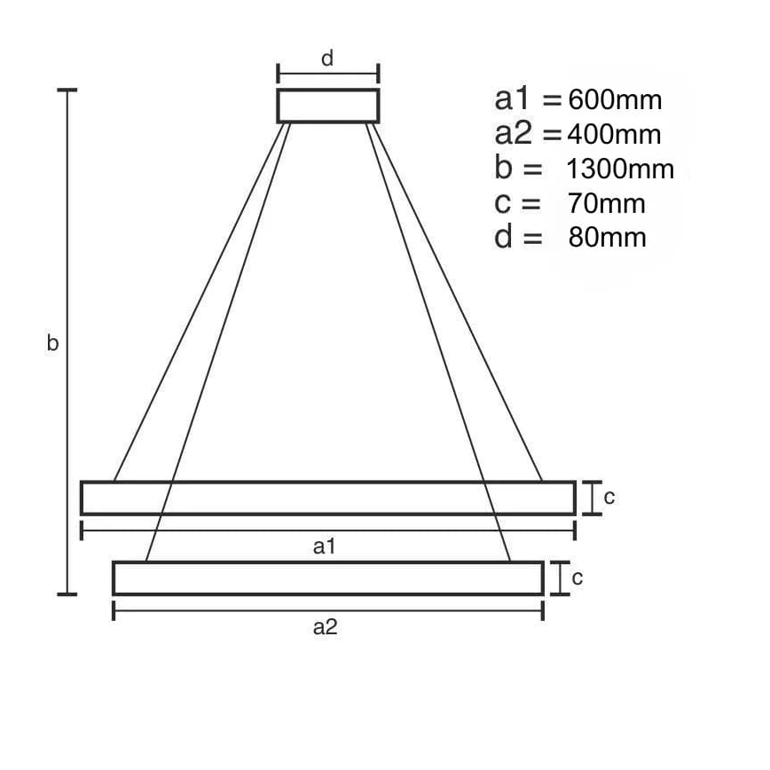 LED Dimming κρύσταλλο πολύφωτο on a string LED/65W/230V 3000-6500K + τηλεχειριστήριο