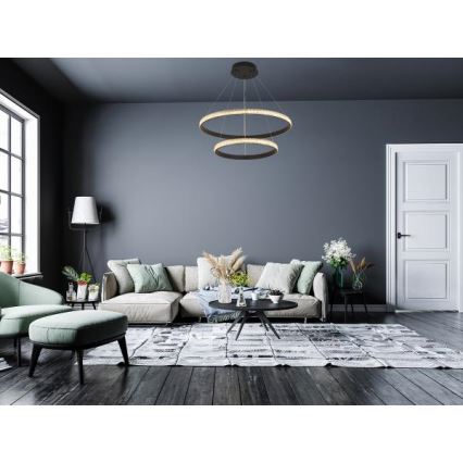 Led Dimmable κρεμαστό φωτιστικό οροφής LED/65W/230V 3000-6500K + τηλεχειριστήριο
