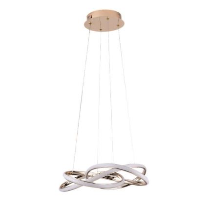 Led Dimmable κρεμαστό φωτιστικό οροφής LED/65W/230V 3000-6500K διάμετρος 48 cm χρυσό + τηλεχειριστήριο