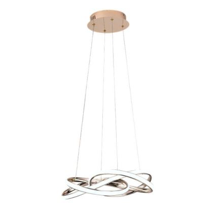 Led Dimmable κρεμαστό φωτιστικό οροφής LED/65W/230V 3000-6500K διάμετρος 48 cm χρυσό + τηλεχειριστήριο