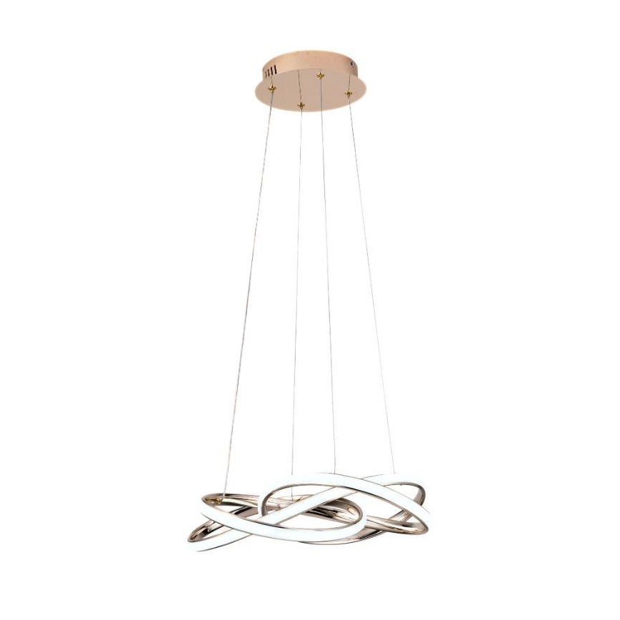 Led Dimmable κρεμαστό φωτιστικό οροφής LED/65W/230V 3000-6500K διάμετρος 48 cm χρυσό + τηλεχειριστήριο