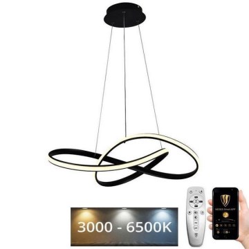 Led Dimmable κρεμαστό φωτιστικό οροφής LED/70W/230V 3000-6500K διάμετρος 55 cm + τηλεχειριστήριο