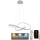 Led Dimmable κρεμαστό φωτιστικό οροφής LED/70W/230V 3000-6500K διάμετρος 55 cm + τηλεχειριστήριο