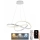 Led Dimmable κρεμαστό φωτιστικό οροφής LED/70W/230V 3000-6500K διάμετρος 60 cm λευκό + τηλεχειριστήριο