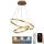 Led Dimmable κρεμαστό φωτιστικό οροφής LED/70W/230V 3000-6500K διάμετρος 60 cm + τηλεχειριστήριο