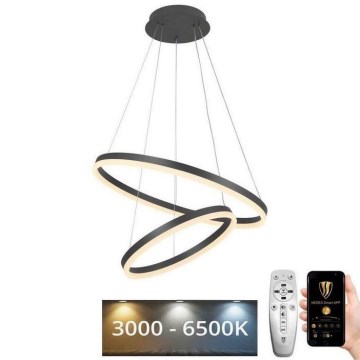 Led Dimmable κρεμαστό φωτιστικό οροφής LED/70W/230V 3000-6500K διάμετρος 60 cm + τηλεχειριστήριο