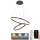 Led Dimmable κρεμαστό φωτιστικό οροφής LED/70W/230V 3000-6500K διάμετρος 60 cm + τηλεχειριστήριο