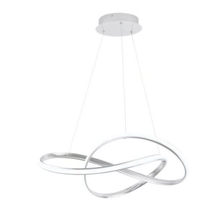 Led Dimmable κρεμαστό φωτιστικό οροφής LED/70W/230V 3000-6500K διάμετρος 60 cm λευκό + τηλεχειριστήριο