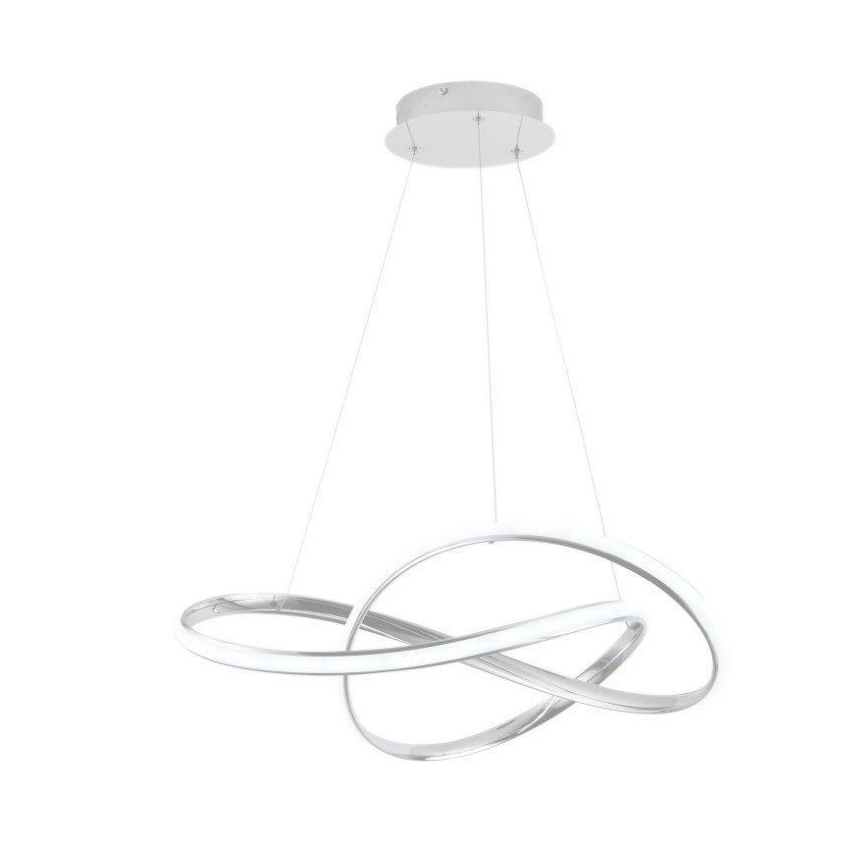 Led Dimmable κρεμαστό φωτιστικό οροφής LED/70W/230V 3000-6500K διάμετρος 60 cm λευκό + τηλεχειριστήριο
