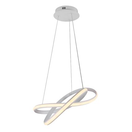 Led Dimmable κρεμαστό φωτιστικό οροφής LED/70W/230V 3000-6500K διάμετρος 55 cm λευκό + τηλεχειριστήριο