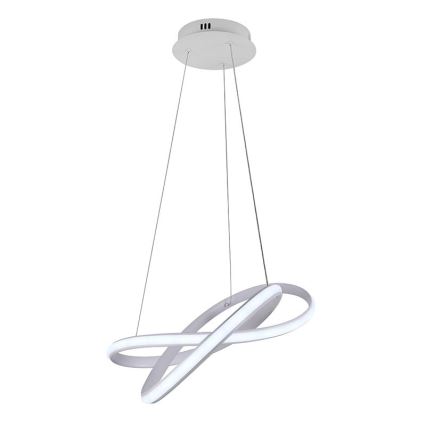 Led Dimmable κρεμαστό φωτιστικό οροφής LED/70W/230V 3000-6500K διάμετρος 55 cm λευκό + τηλεχειριστήριο
