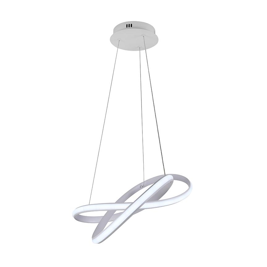 Led Dimmable κρεμαστό φωτιστικό οροφής LED/70W/230V 3000-6500K διάμετρος 55 cm λευκό + τηλεχειριστήριο