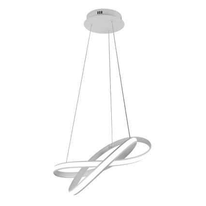 Led Dimmable κρεμαστό φωτιστικό οροφής LED/70W/230V 3000-6500K διάμετρος 55 cm λευκό + τηλεχειριστήριο