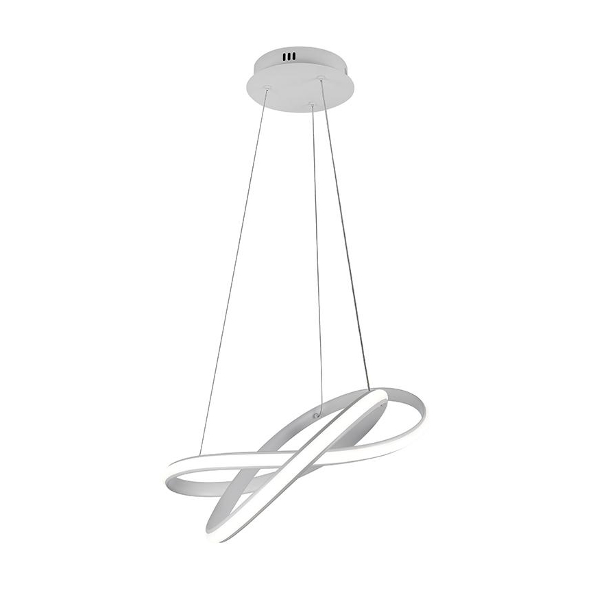 Led Dimmable κρεμαστό φωτιστικό οροφής LED/70W/230V 3000-6500K διάμετρος 55 cm λευκό + τηλεχειριστήριο