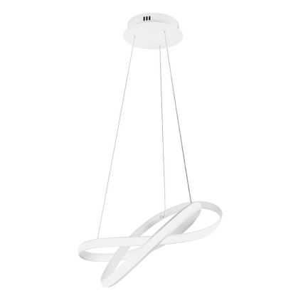Led Dimmable κρεμαστό φωτιστικό οροφής LED/70W/230V 3000-6500K διάμετρος 55 cm λευκό + τηλεχειριστήριο