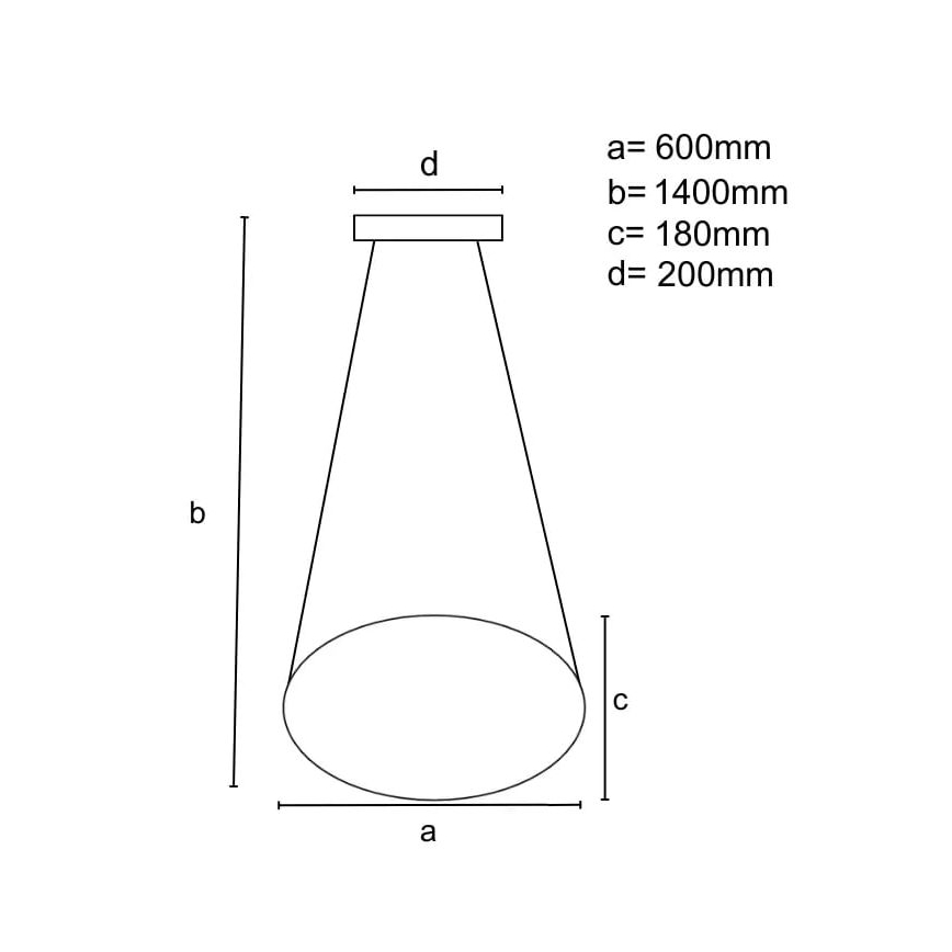 Led Dimmable κρεμαστό φωτιστικό οροφής LED/70W/230V 3000-6500K μαύρο + τηλεχειριστήριο