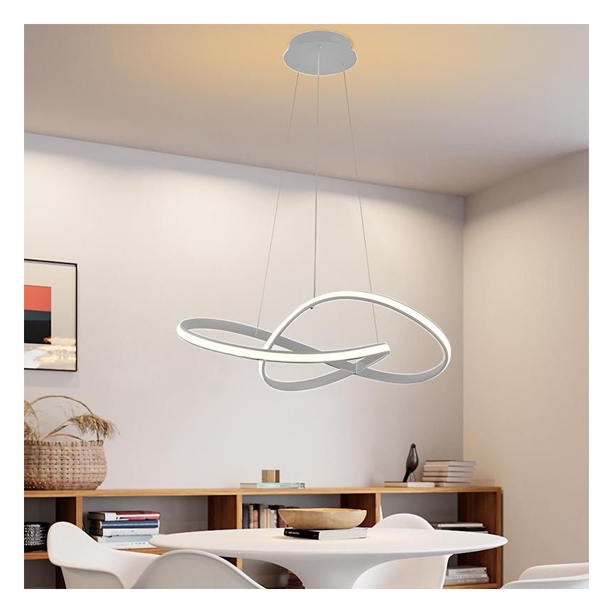 Led Dimmable κρεμαστό φωτιστικό οροφής LED/70W/230V 3000-6500K διάμετρος 55 cm + τηλεχειριστήριο