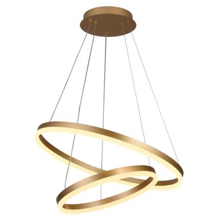 Led Dimmable κρεμαστό φωτιστικό οροφής LED/70W/230V 3000-6500K διάμετρος 60 cm + τηλεχειριστήριο