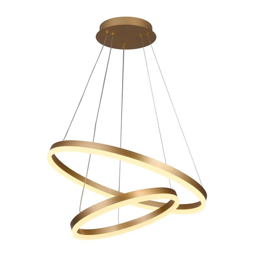 Led Dimmable κρεμαστό φωτιστικό οροφής LED/70W/230V 3000-6500K διάμετρος 60 cm + τηλεχειριστήριο