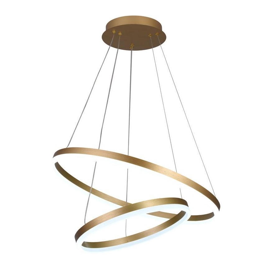 Led Dimmable κρεμαστό φωτιστικό οροφής LED/70W/230V 3000-6500K διάμετρος 60 cm + τηλεχειριστήριο
