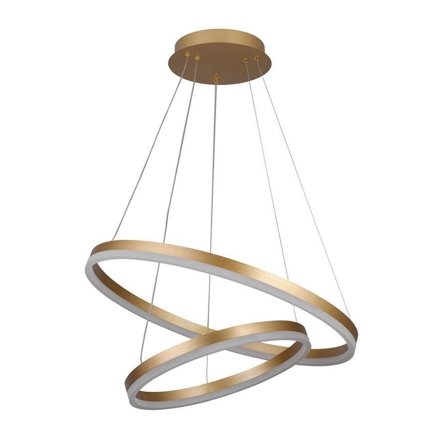Led Dimmable κρεμαστό φωτιστικό οροφής LED/70W/230V 3000-6500K διάμετρος 60 cm + τηλεχειριστήριο