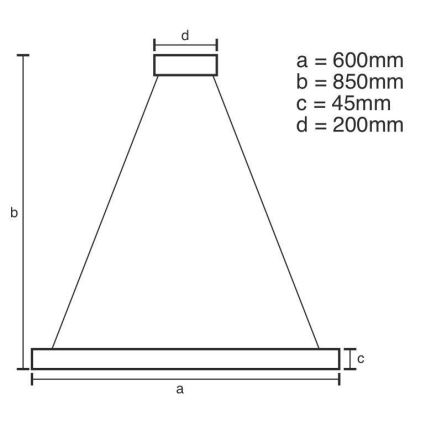 LED Dimmable κρεμαστό φωτιστικό οροφής LED/70W/230V 3000-6500K + τηλεχειριστήριο