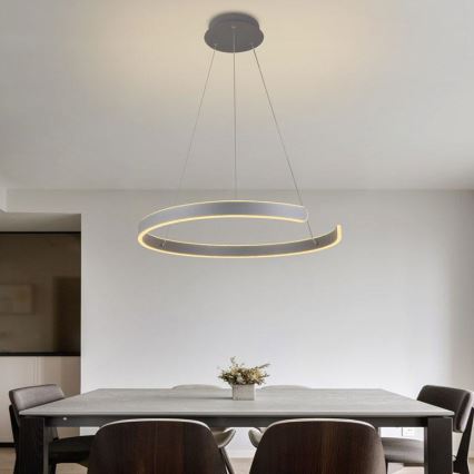 Led Dimmable κρεμαστό φωτιστικό οροφής LED/70W/230V 3000-6500K διάμετρος 60 cm + τηλεχειριστήριο