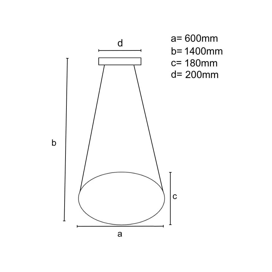 Led Dimmable κρεμαστό φωτιστικό οροφής LED/70W/230V 3000-6500K διάμετρος 60 cm + τηλεχειριστήριο
