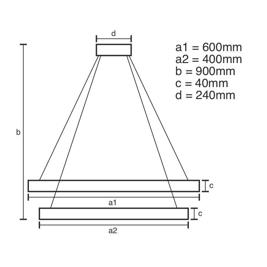 Led Dimmable κρεμαστό φωτιστικό οροφής LED/70W/230V 3000-6500K + τηλεχειριστήριο